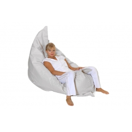 Sitzsack Styropor Perlen Füllung Loungepillow beige