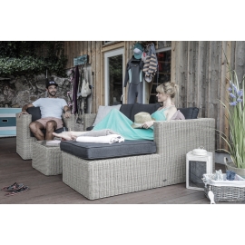 Terrassenmoebel rundes Rattan Jurassic