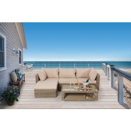 tisch noah natural mit rattan-lounge