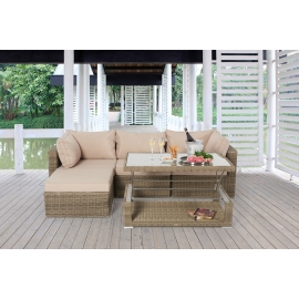 tisch oben noah natural mit rattan lounge