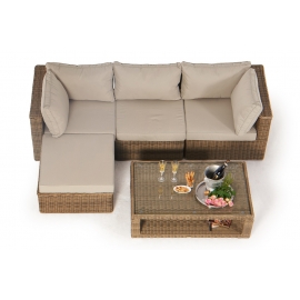 tisch unten noah natural mit rattan lounge