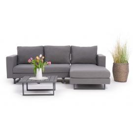 venus lounge outdoor grau mit garten deko
