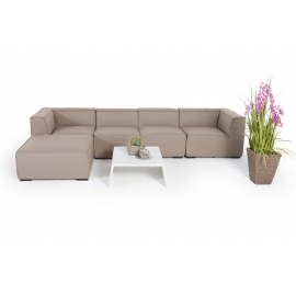 Wetterfeste Outdoor Lounge Salena sandbraun